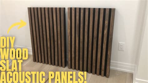 acoustic slat wood wall panels diy|DIY PRO WOOD SLAT ACOUSTIC PANELS! DREAM HOME .